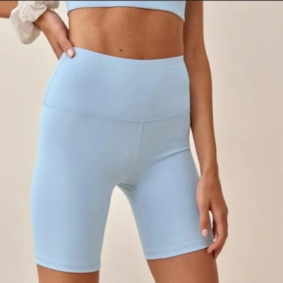 Reformation Ecomove 7 inch Blue Shorts, Size XL - Picture 13 of 15